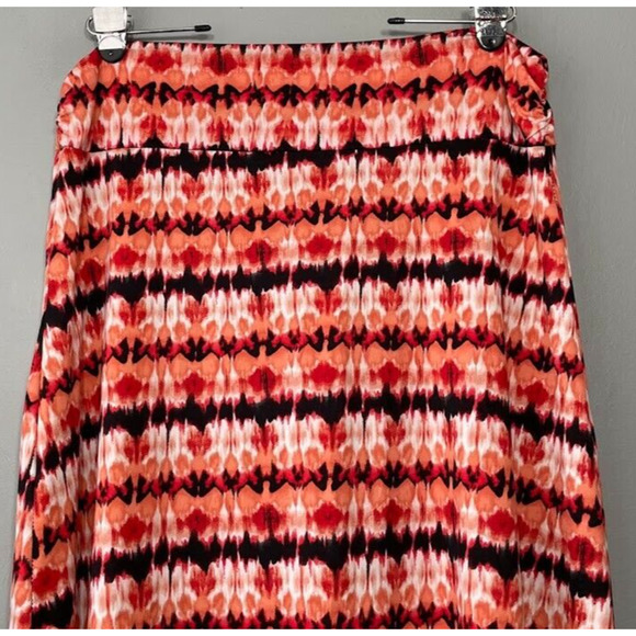 Dynamite Maxi Skirt Size XL Stretch Knit A-line Long Boho Aztec Western Tribal - Picture 2 of 6